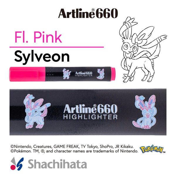 Bút dạ quang Artline Pokemon EK-660NPM - Ảnh 4