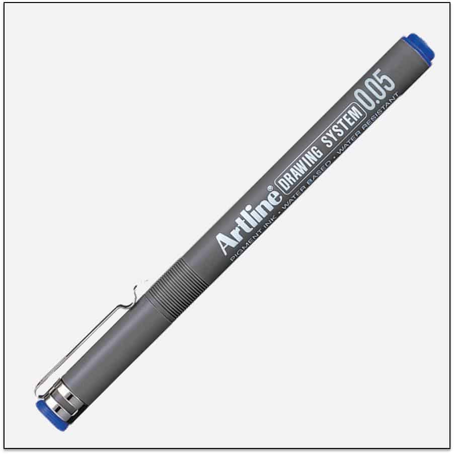 EK 2305 BLUE bút vẽ kỹ thuật không lem artline Japan