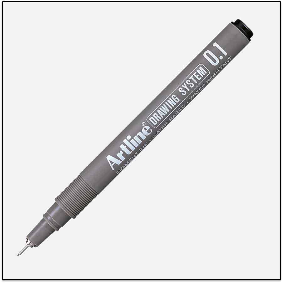 EK 231 BLACK bút vẽ kỹ thuật không lem artline Japan