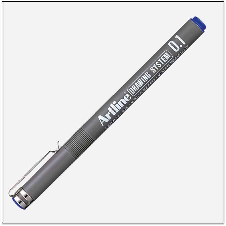 EK-231 Blue bút vẽ kỹ thuật không lem artline