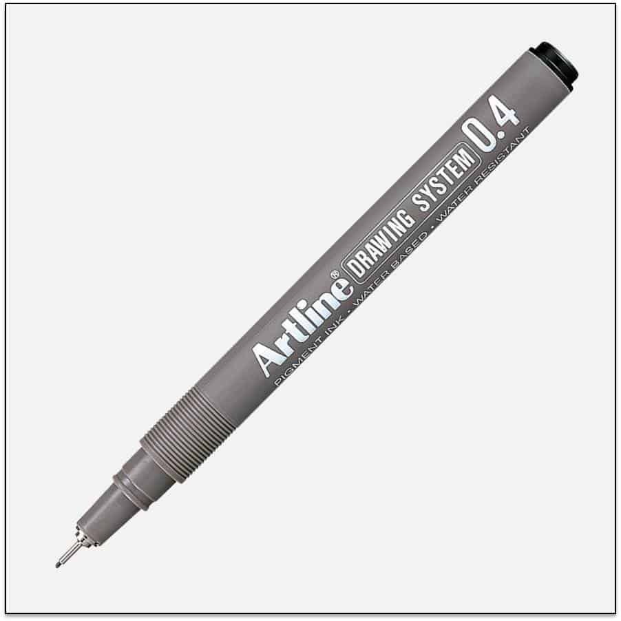 EK 234 BLACK bút vẽ kỹ thuật không lem artline Japan