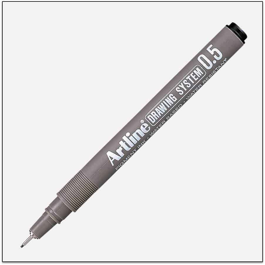 EK 235 BLACK bút vẽ kỹ thuật không lem artline Japan