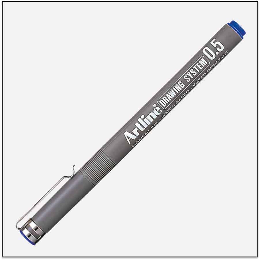 EK 235 BLUE bút vẽ kỹ thuật không lem artline Japan