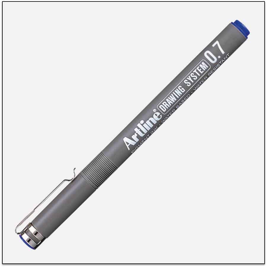 EK 237 BLUE bút vẽ kỹ thuật không lem artline Japan