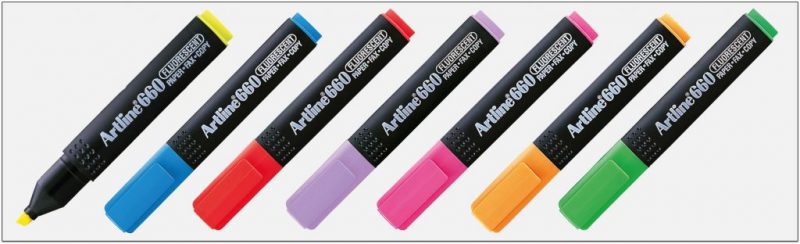 EK 660 bút dạ quang nhiều màu artline Japan