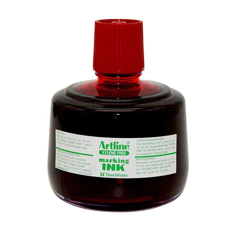 Mực lông dầu Artline không phai ESK 3 red