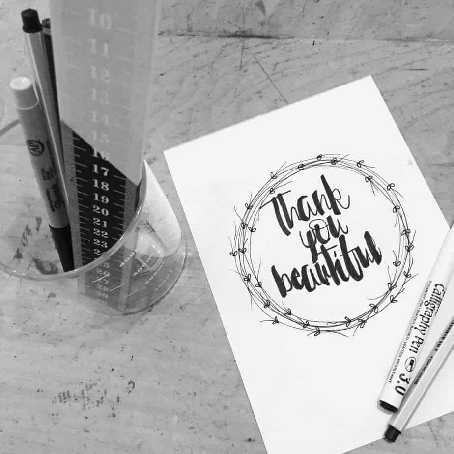 BÚT THƯ PHÁP Calligraphy ngòi 3mm - mực cực đẹp và không lem...