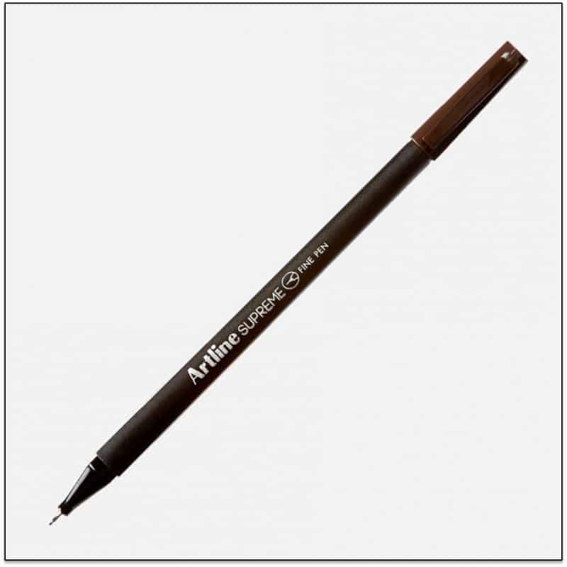 ARTLINE SUPREME bút lông kim cao cấp DARK BROWN BX12