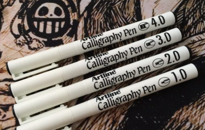 Artline Calligraphy full bộ 4 cây