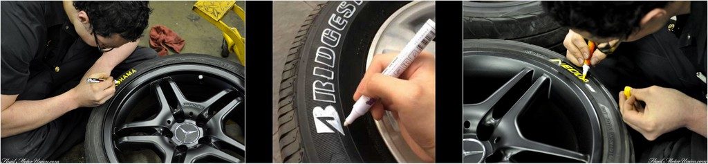 bút sơn vẽ lốp xe không phai