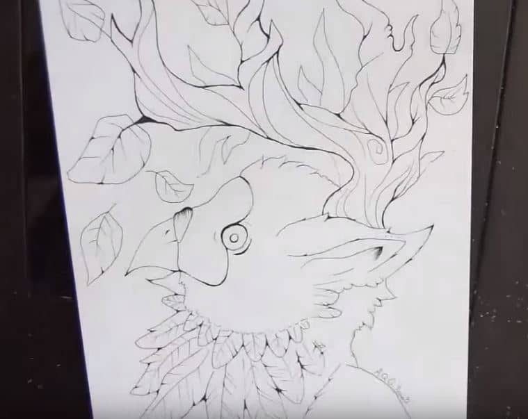 Cùng Bé vẽ tranh  Cách vẽ tranh cây hoa phượng mùa hè bằng bút chì màu   Học vẽ cùng chị Kim An  YouTube